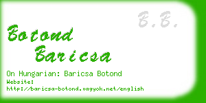 botond baricsa business card